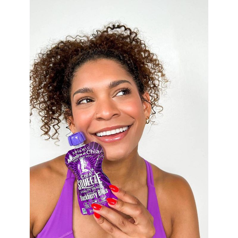 slide 6 of 7, Mamma Chia Blackberry Bliss Chia Squeeze Pouches - 14oz/4ct, 4 ct; 14 oz