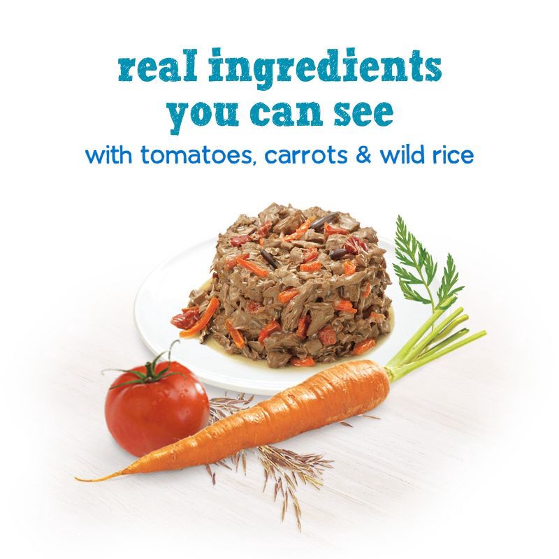 slide 3 of 13, Purina Beneful IncrediBites Small Dogs Wet Dog Food with Real Beef, Tomatoes, Carrots & Wild Rice - 3oz/3ct Pack, 3 ct; 3 oz
