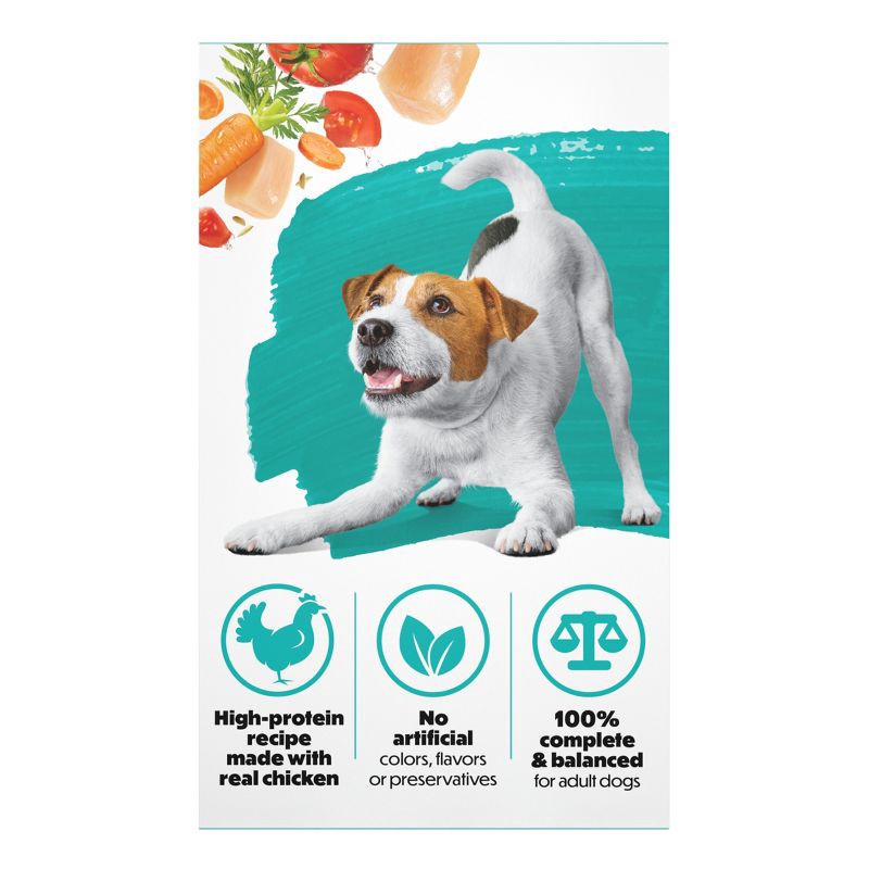 slide 10 of 13, Purina Beneful IncrediBites Small Dogs Wet Dog Food with Real Chicken, Tomatoes, Carrots & Wild Rice - 3oz/3ct Pack, 3 ct; 3 oz