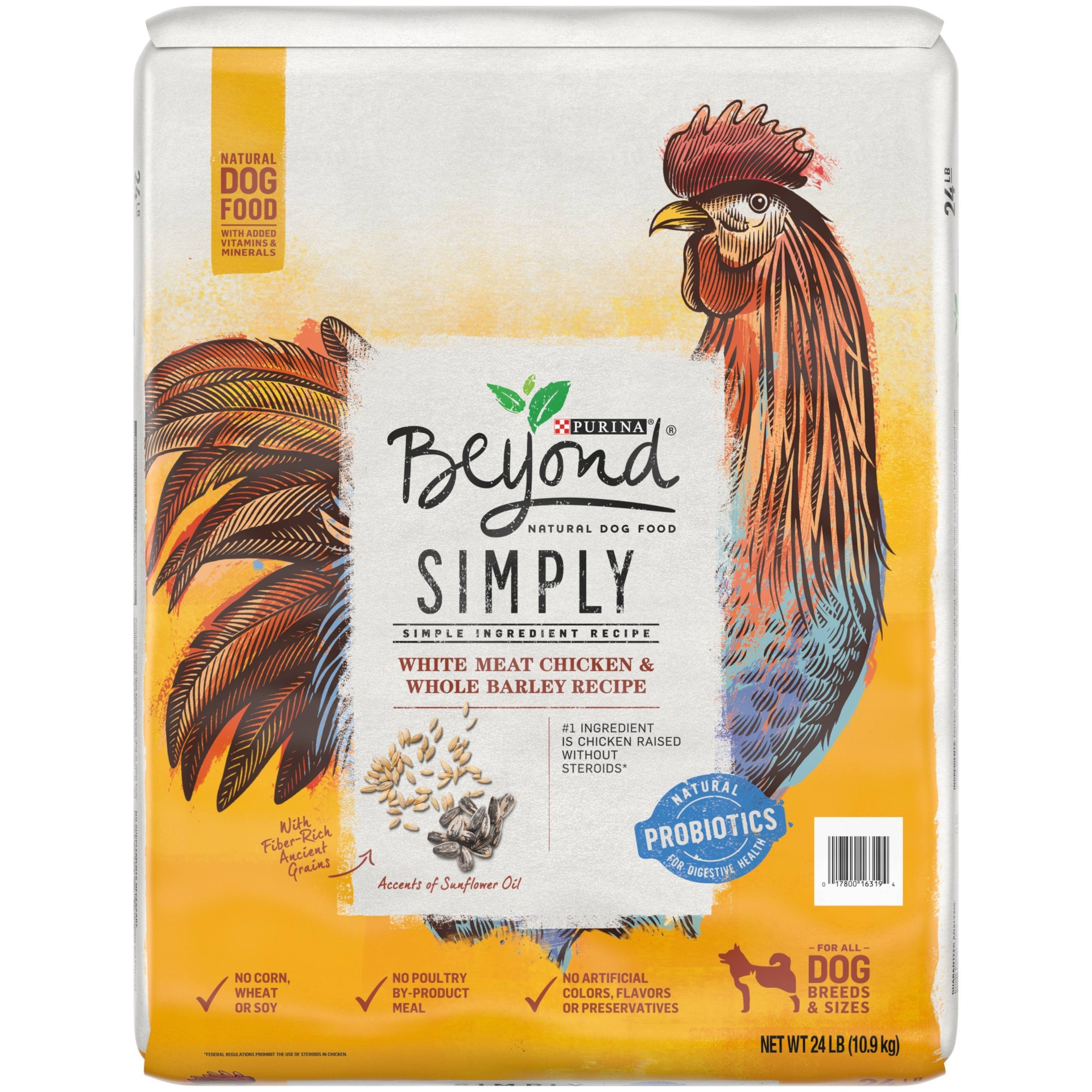 slide 1 of 9, Purina Beyond Simply 9 White Meat Chicken And Whole Barley Dry Dog Food, 24 lb