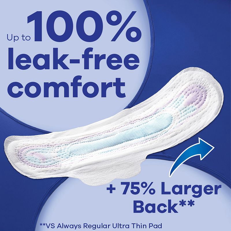 slide 5 of 10, Always Ultra Thin Extra Heavy Overnight Pads - Size 5 - 34ct, 34 ct