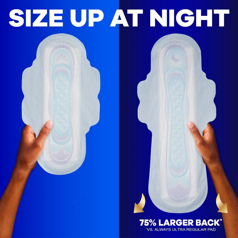 slide 7 of 14, Always Ultra Thin Extra Heavy Overnight Pads - Size 5 - 34ct, 5 x 34 ct