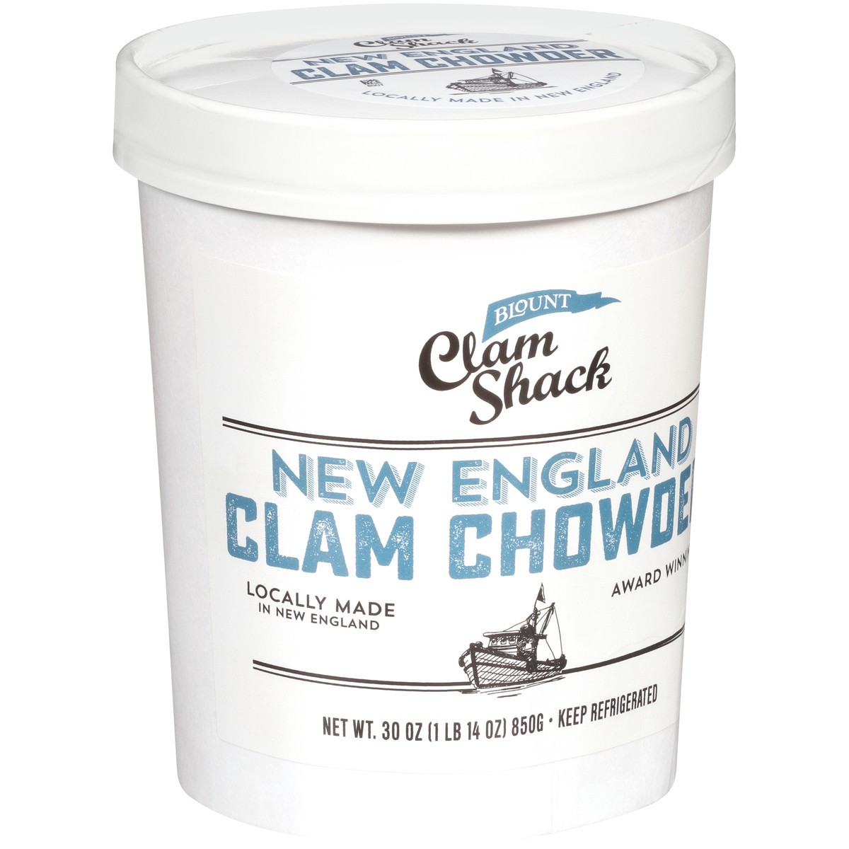 slide 8 of 14, Blount Clam Shack Gluten Free New England Clam Chowder, Soup, 30 OZ Bag-In-Cup, 30 oz