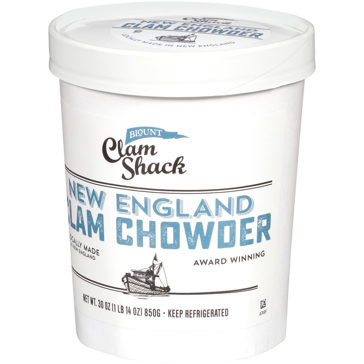 slide 13 of 14, Blount Clam Shack Gluten Free New England Clam Chowder, Soup, 30 OZ Bag-In-Cup, 30 oz