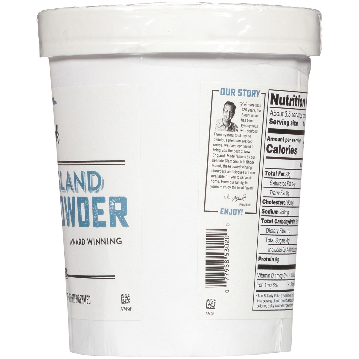 slide 12 of 14, Blount Clam Shack Gluten Free New England Clam Chowder, Soup, 30 OZ Bag-In-Cup, 30 oz