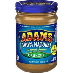 Adams Peanut Butter Adams Natural Crunchy Peanut Butter - 16oz