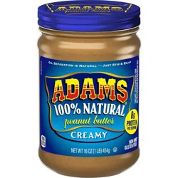 Adams Peanut Butter Adams Natural Creamy Peanut Butter - 16oz