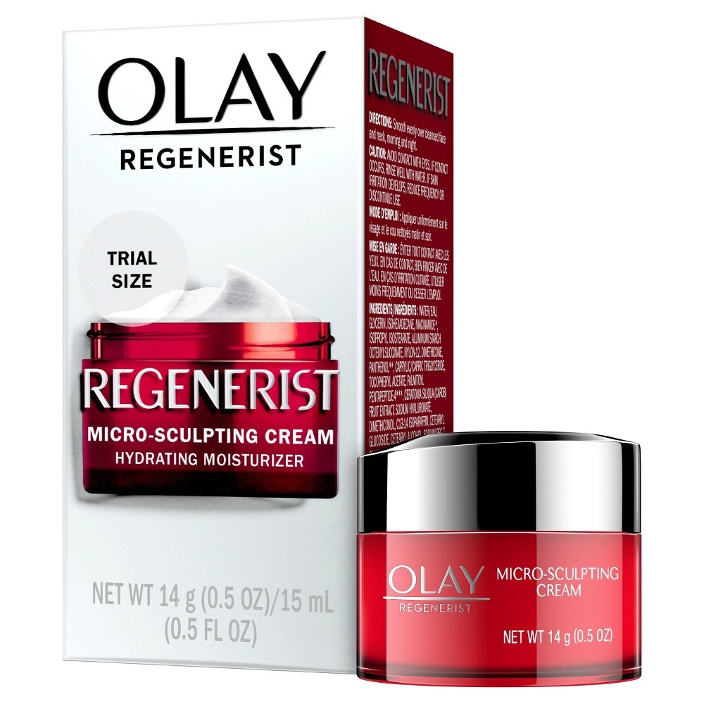 slide 2 of 7, Olay Regenerist Micro-Sculpting Face Moisturizer, 0.5 oz