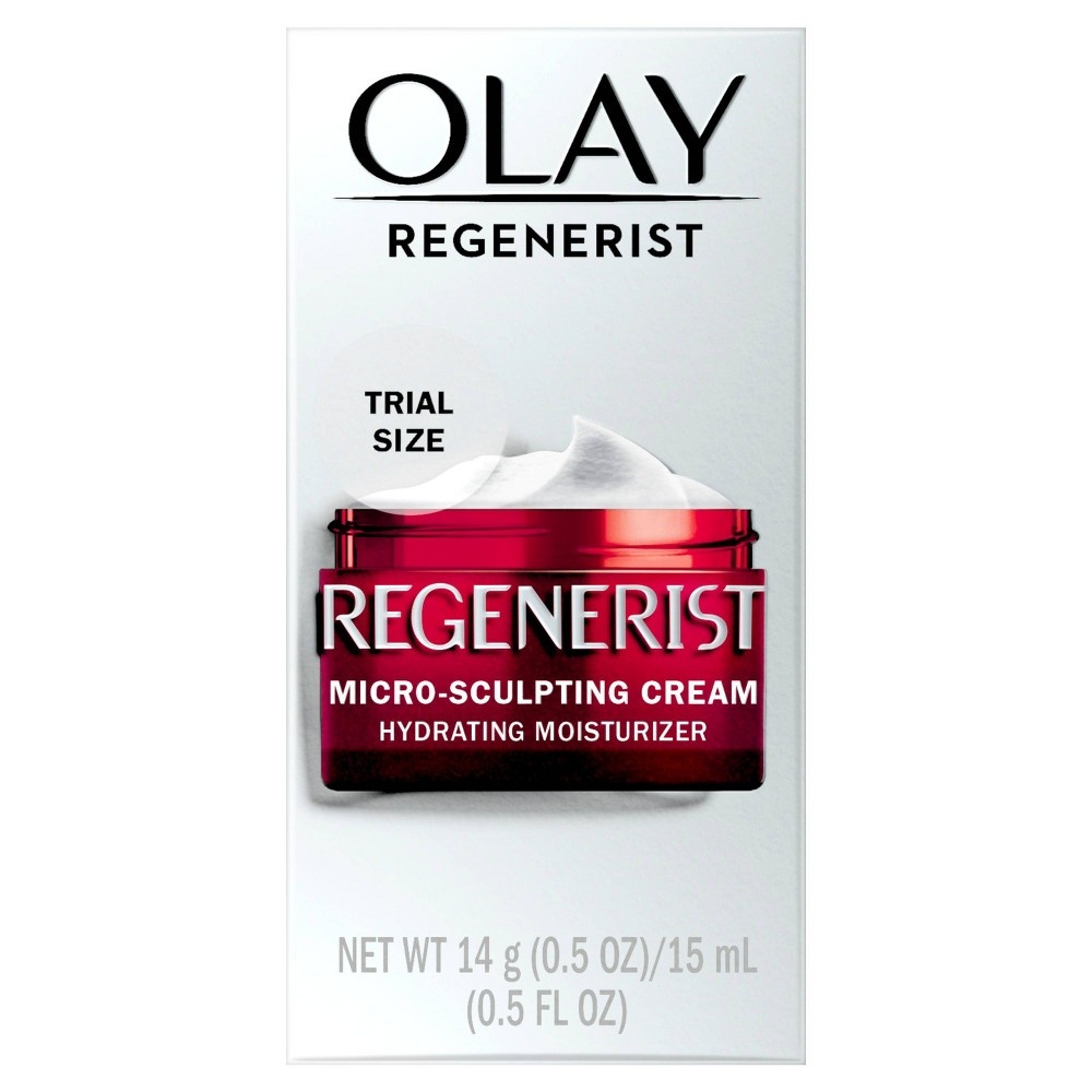 slide 3 of 7, Olay Regenerist Micro-Sculpting Face Moisturizer, 0.5 oz