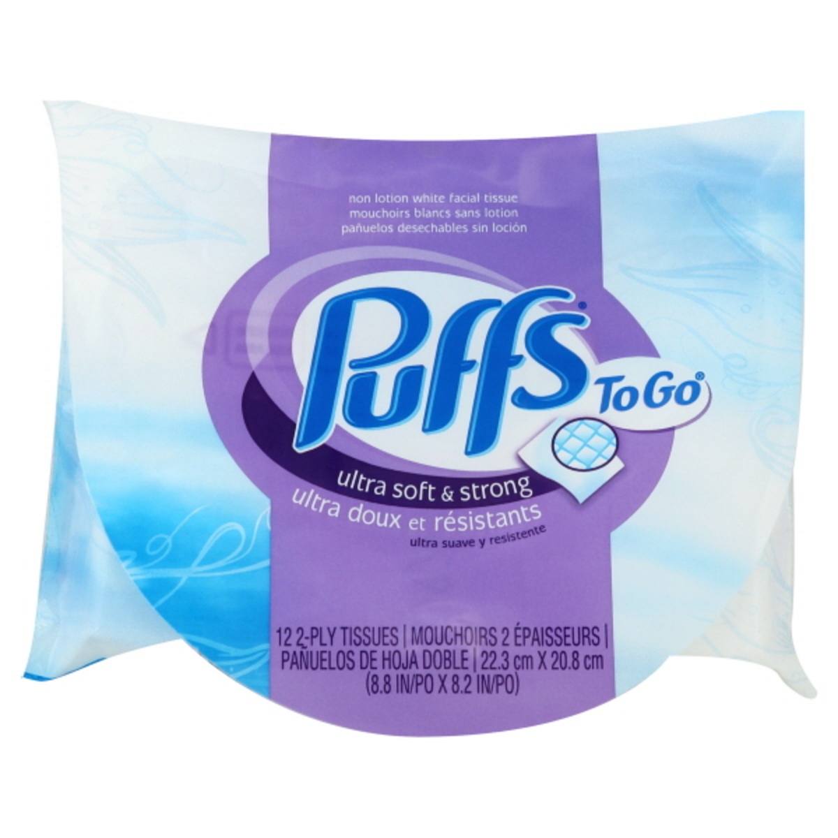 slide 1 of 1, Puffs Travel Pack, 12 ct
