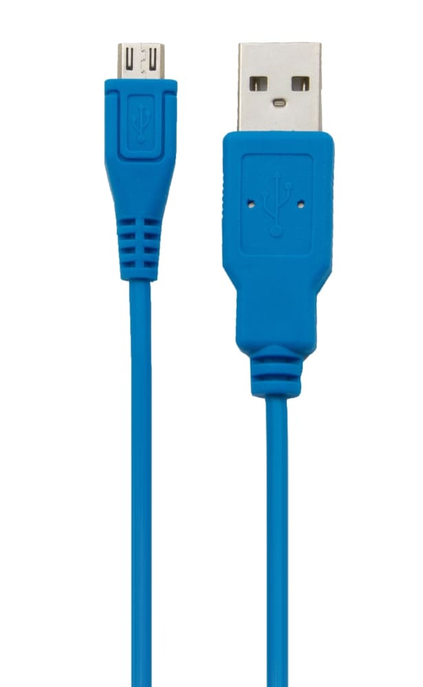 slide 1 of 1, Cellcandy Usb-To-Micro-Usb Sync/Charge Cable - Tropical Blue, 1 ct