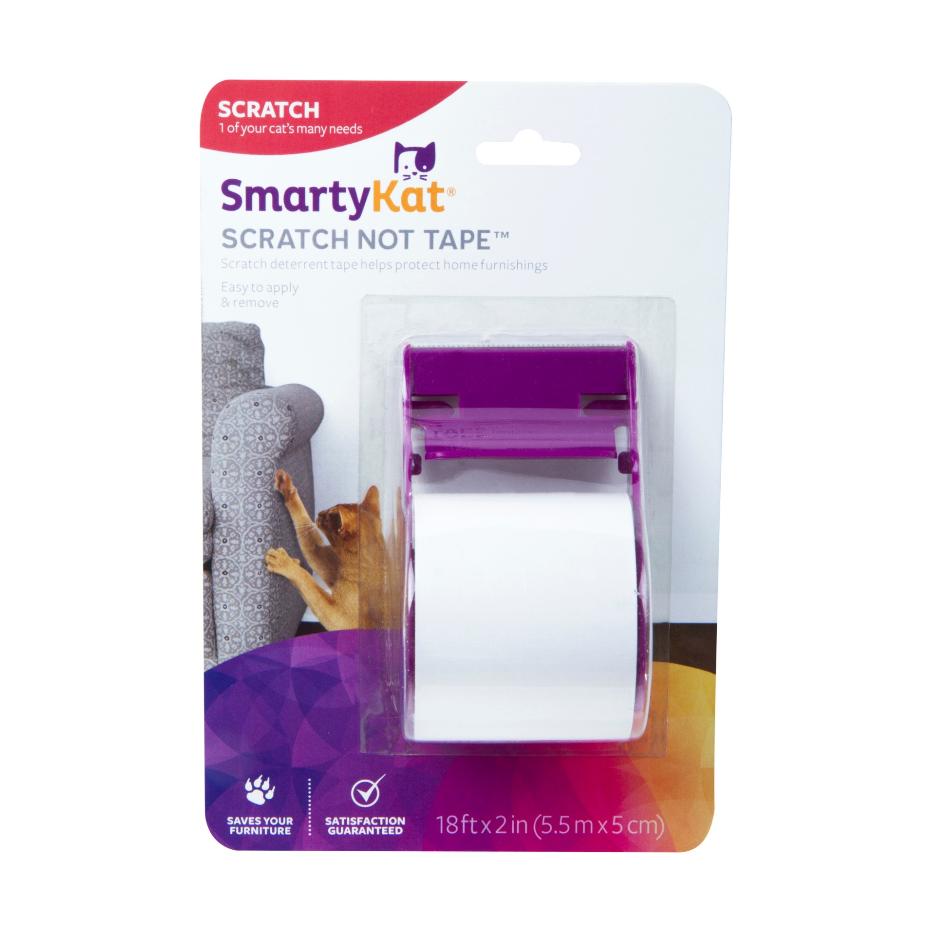 slide 1 of 4, SmartyKat Scratch Not Tape Scratch Protection Film, 1 ct