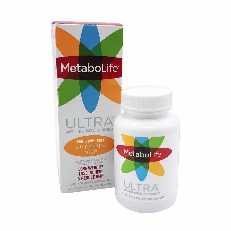 slide 2 of 6, Metabolife Ultra Advanced Weight Loss Formula Dietary Supplement Caplets - 45ct, 45 ct