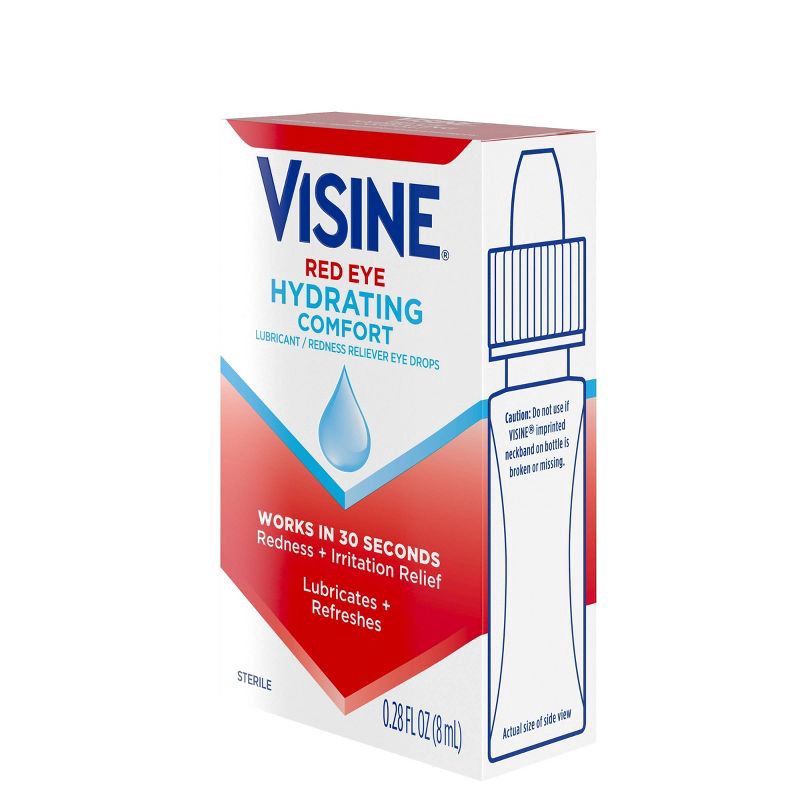 slide 6 of 6, Visine Advanced Redness + Irritation Relief Lubrication / Redness Eye Drops - .28 fl oz, 0.28 fl oz