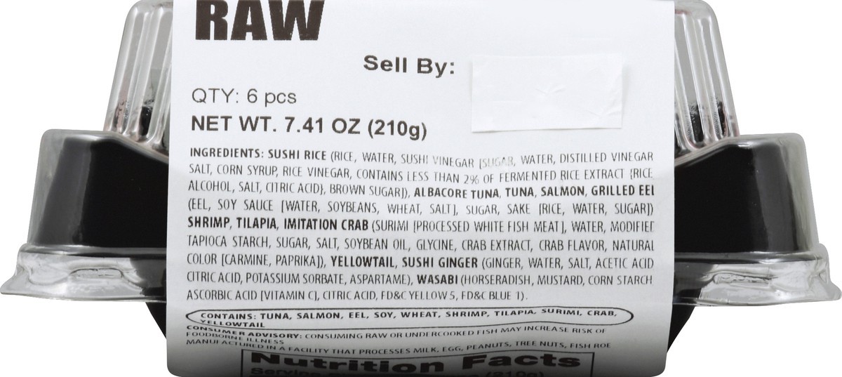 slide 3 of 4, Sushic Sushi 6 ea, 6 ct