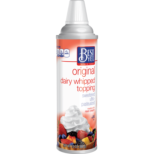 slide 1 of 1, Best Yet Real Whipped Topping Aerosol, 16 oz