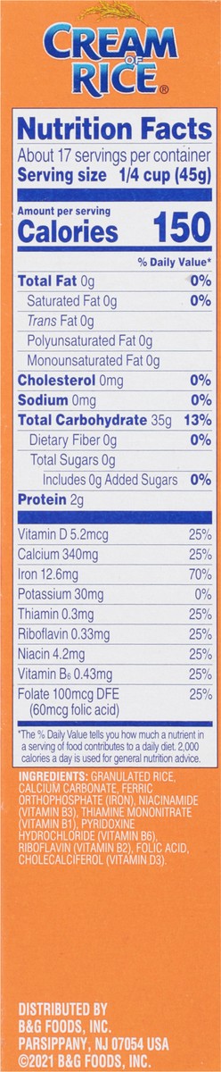 slide 12 of 14, Cream of Rice Gluten Free Hot Cereal 28 oz, 28 oz