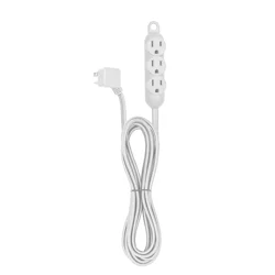 Globe Electric Designer Cord - 3 Outlet - White