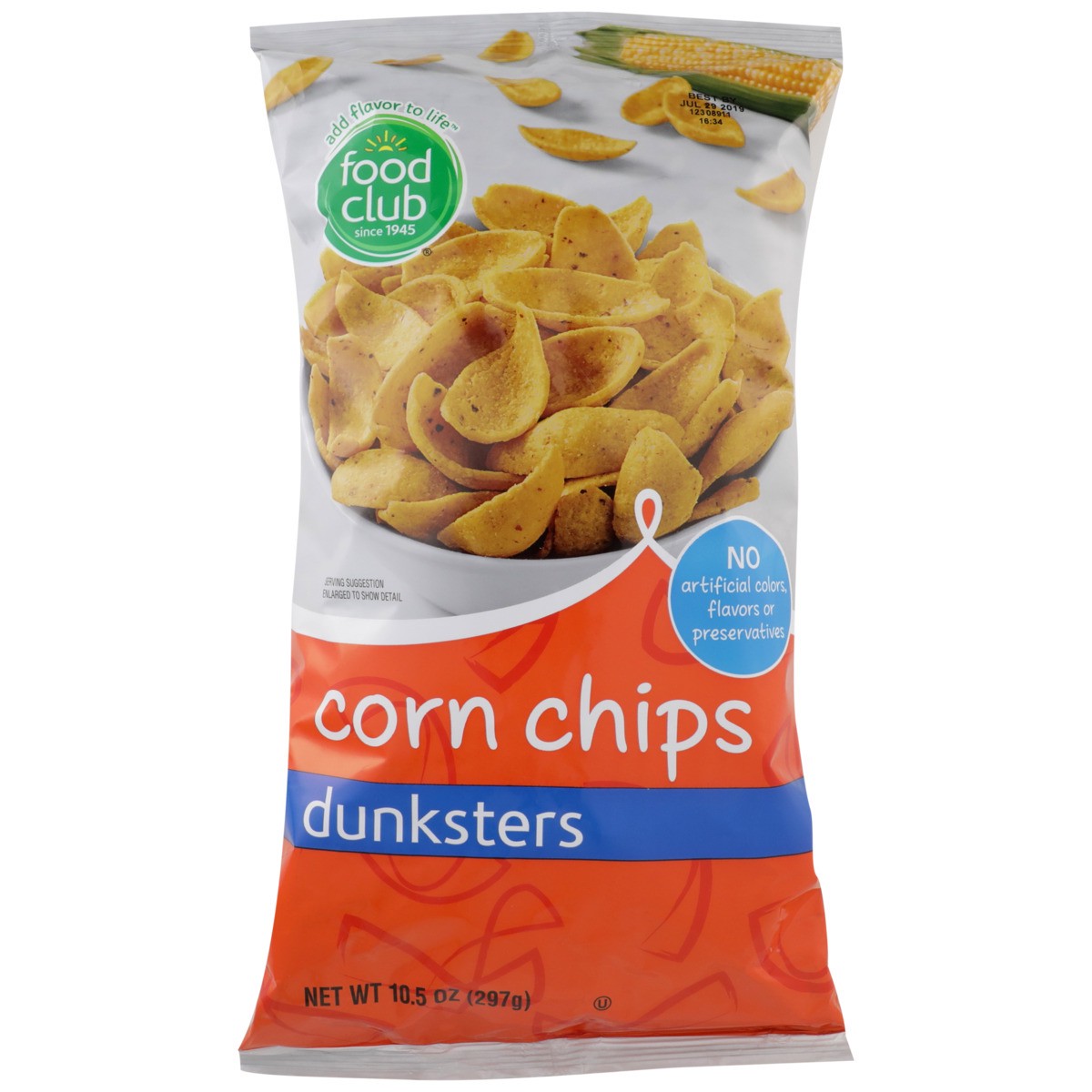 slide 8 of 9, Food Club Dunksters Corn Chips, 10.5 oz