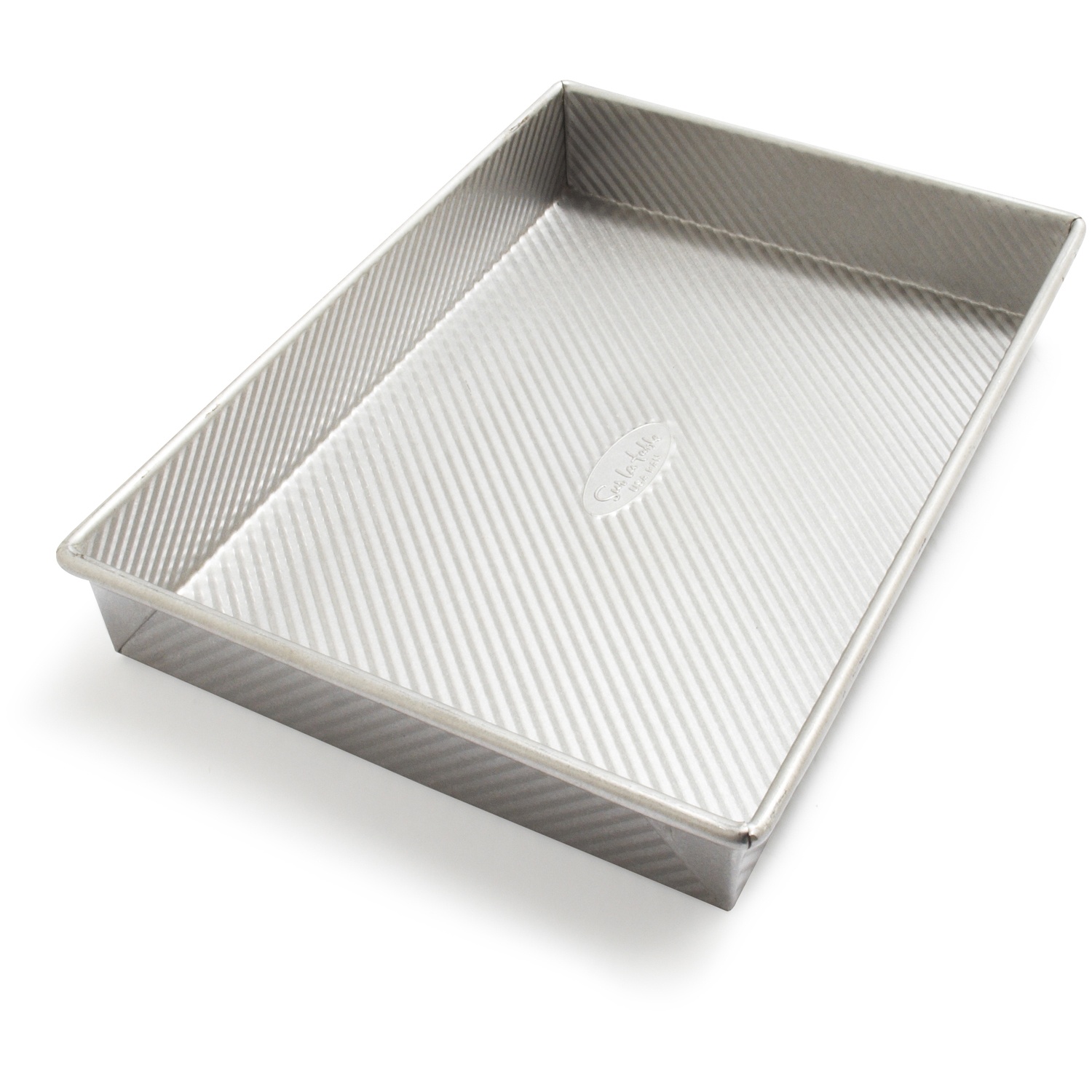 slide 1 of 1, Sur La Table Platinum Professional Rectangular Cake Pan, 9 in x 13 in