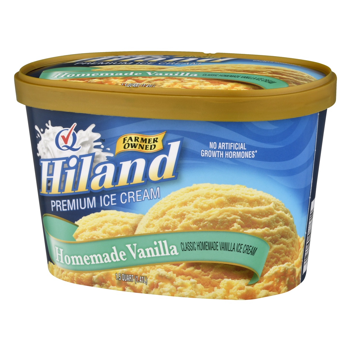 slide 3 of 10, Hiland Dairy Homemade Vanilla Premium Ice Cream, 48 oz