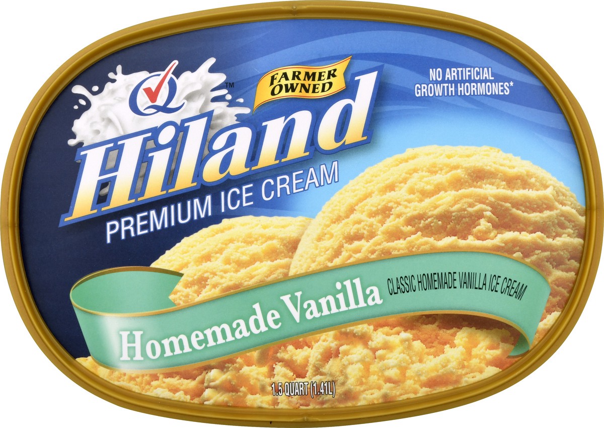 slide 6 of 13, Hiland Dairy Premium Homemade Vanilla Ice Cream 1.5 qt, 1.5 qt