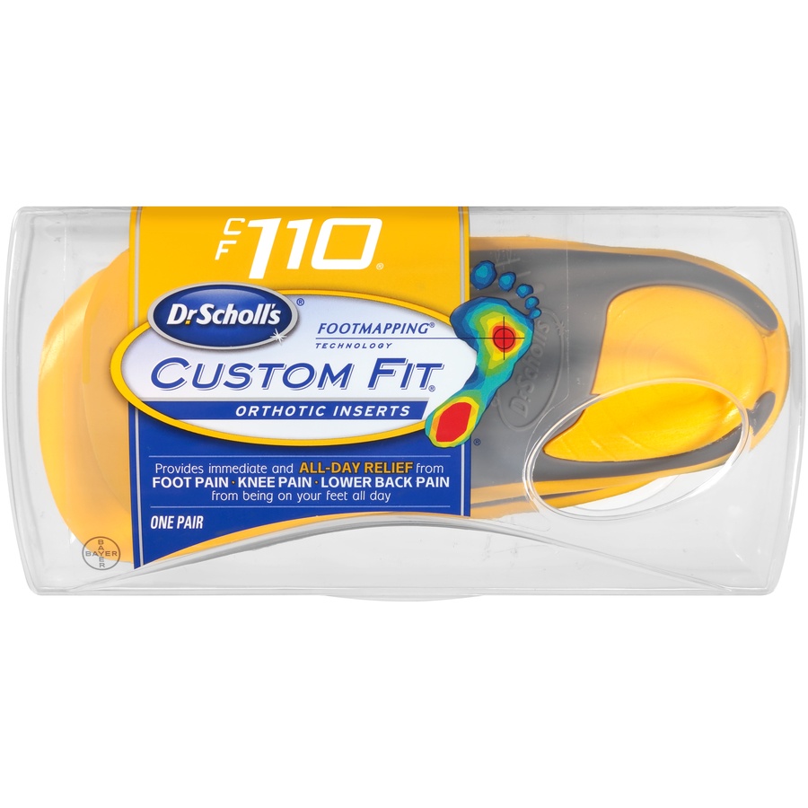 slide 1 of 1, Dr. Scholl's Custom Fit Orthotic Inserts 110, 1 pair