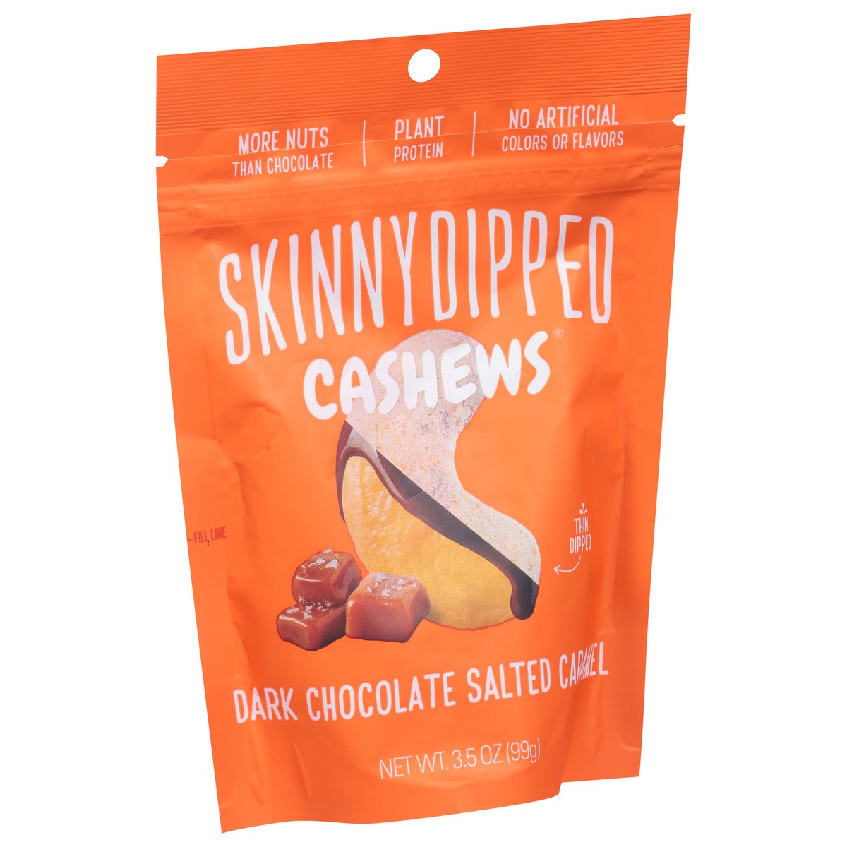 slide 9 of 11, SkinnyDipped Dark Chocolate Salted Caramel Cashews 3.5 oz, 3.5 oz