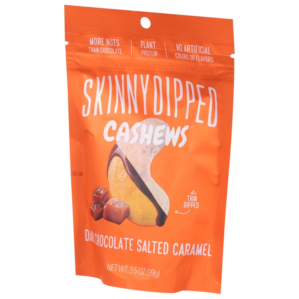 slide 5 of 11, SkinnyDipped Dark Chocolate Salted Caramel Cashews 3.5 oz, 3.5 oz