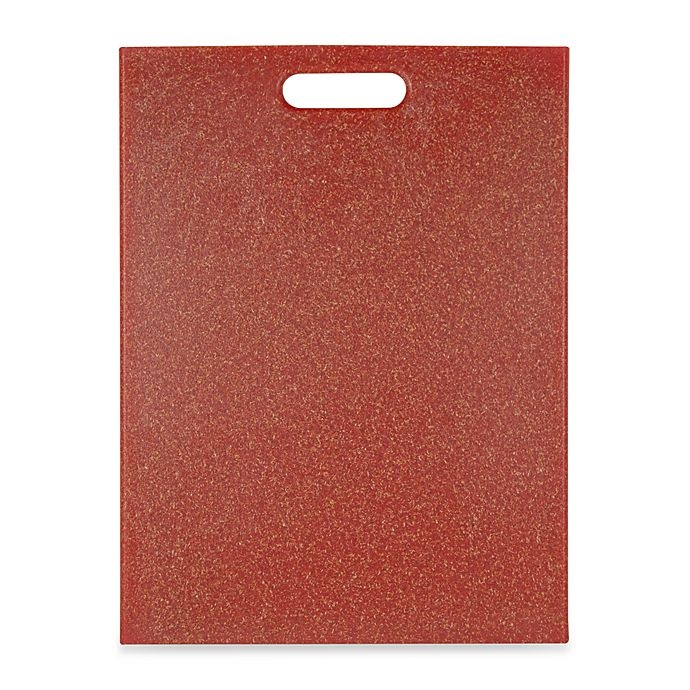 slide 1 of 1, Architec Poly-Flax Cutting Board - Red, 12 in x 16 in