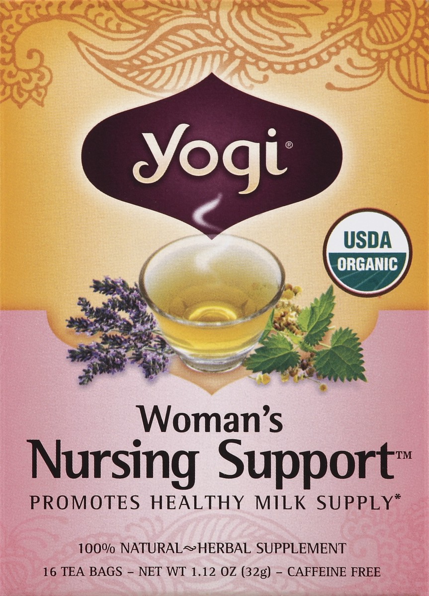 slide 4 of 4, Yogi Organic Womans Nursing Support Tea Bags, 16 ct