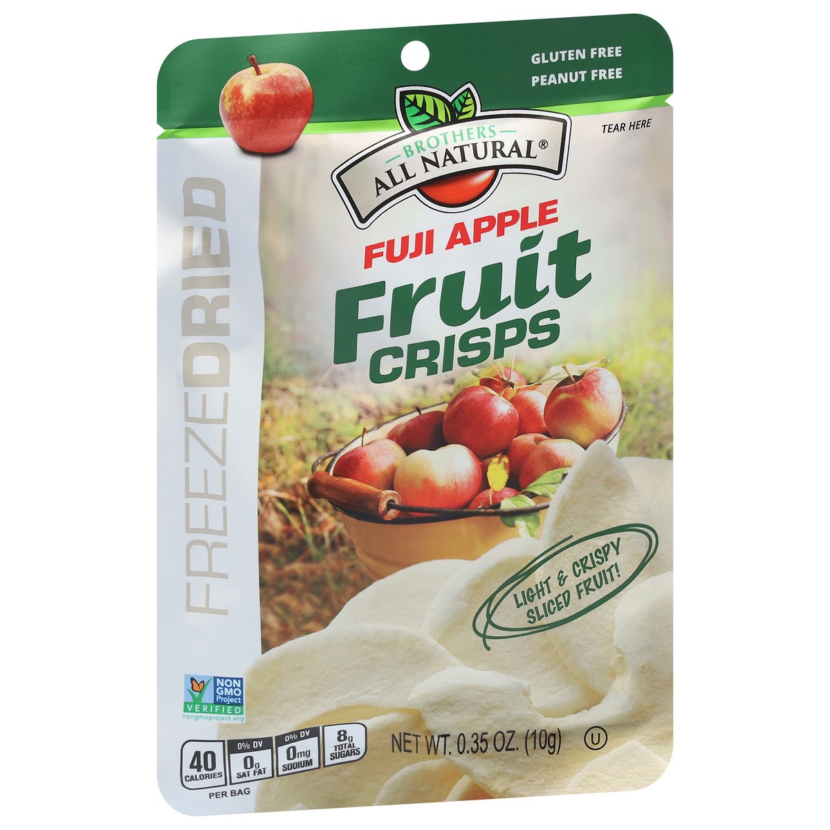 slide 2 of 9, Brothers All Natural Freeze Dried Fuji Apple Fruit Crisps 0.35 oz, 0.35 oz