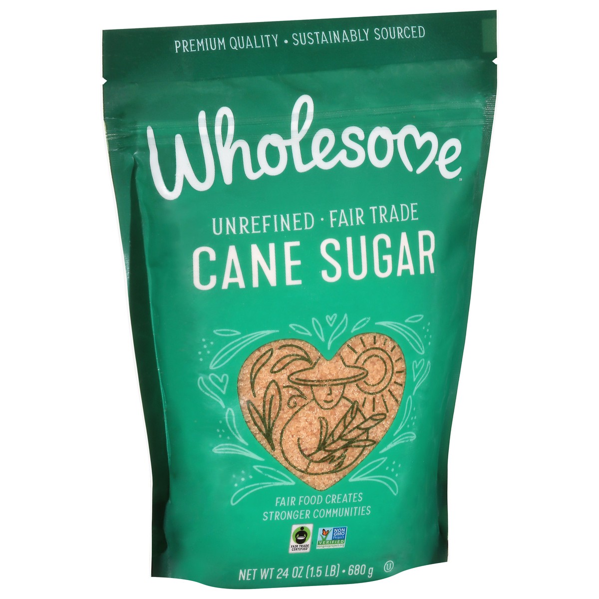 slide 12 of 12, Wholesome Sweeteners Natural Cane Sugar, 24 oz