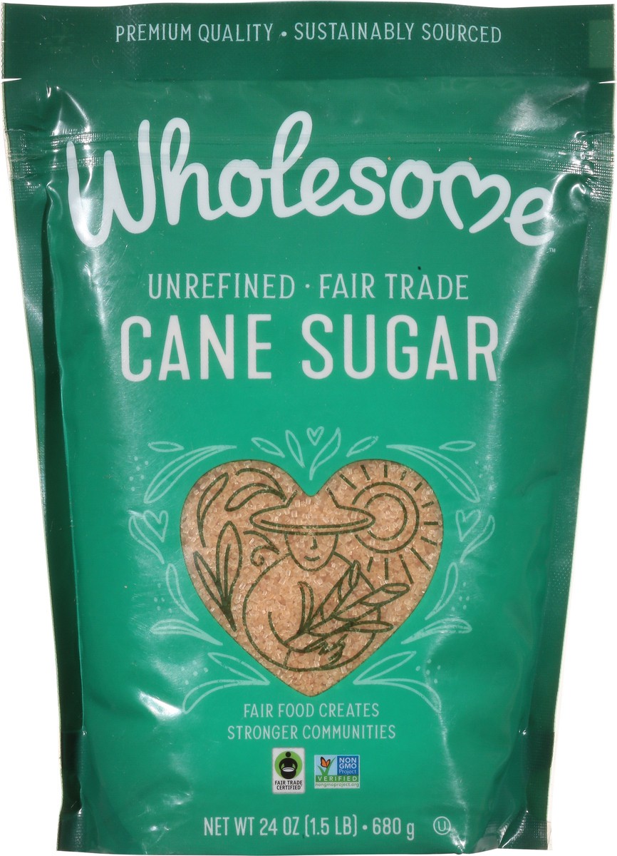 slide 11 of 12, Wholesome Sweeteners Natural Cane Sugar, 24 oz