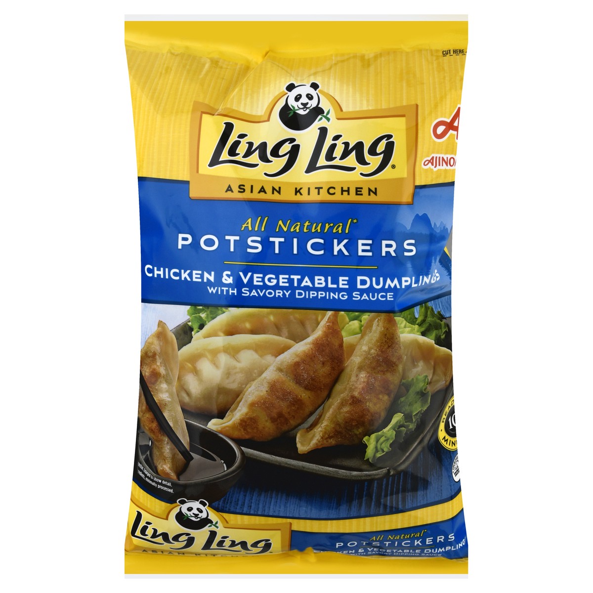 slide 1 of 9, Ling Ling All Natural Chicken & Vegetable Potstickers 56 oz, 