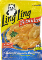slide 1 of 1, Ling Ling Asian Kitchen Chicken Potstickers, 56 oz