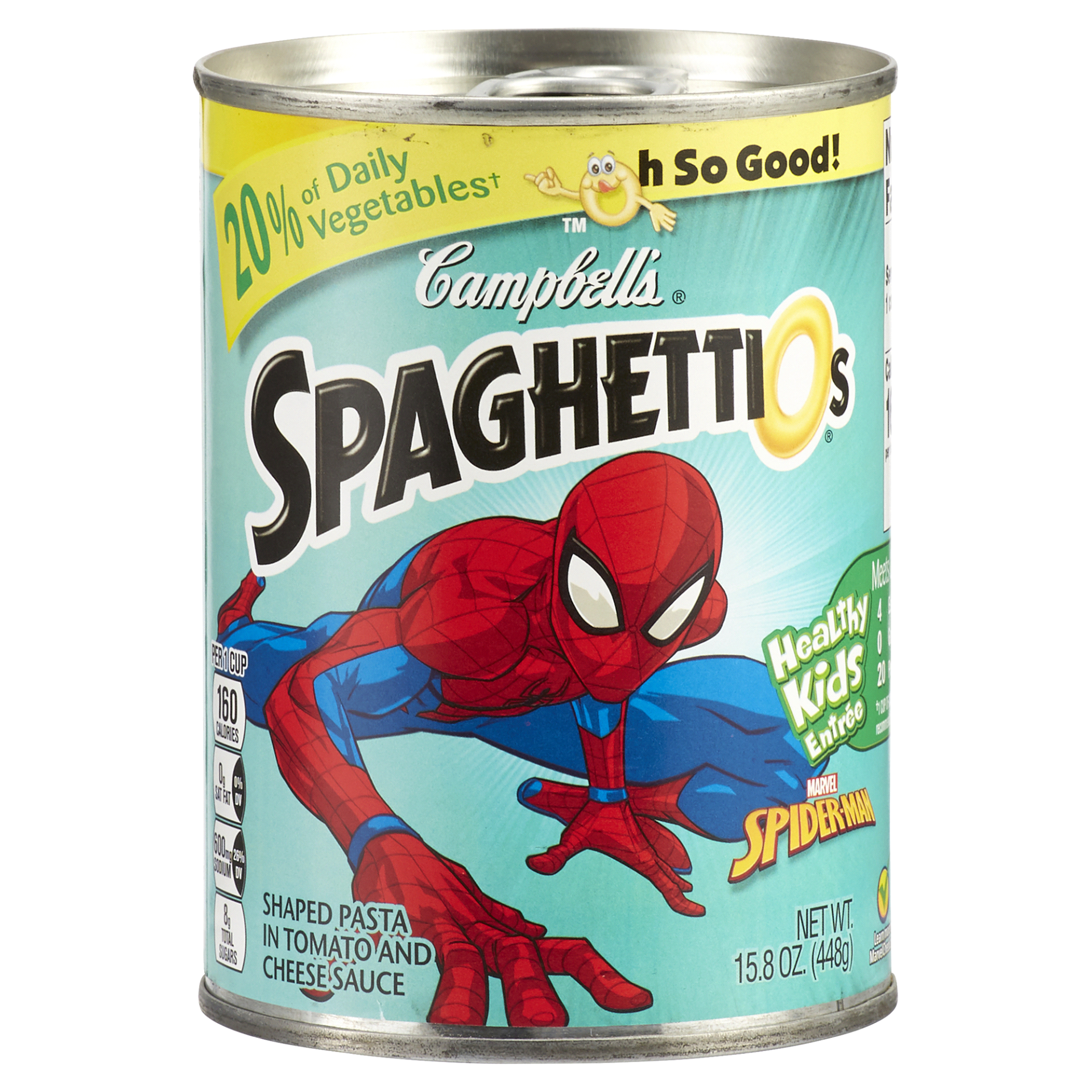 slide 1 of 5, Campbell's SpaghettiOs Original Canned Pasta With Paw Patrol Shapes, 15.8 oz Can, 15.8 oz