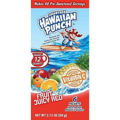 slide 1 of 1, Hawaiian Punch Fruit Juicy Red Drink Mix Packs - 2.12 oz, 2.12 oz