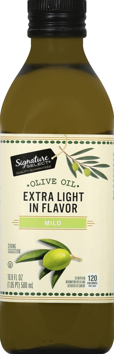 slide 3 of 7, Signature Select Mild Extra Light in Flavor Olive Oil 16.9 fl oz, 16.9 fl oz