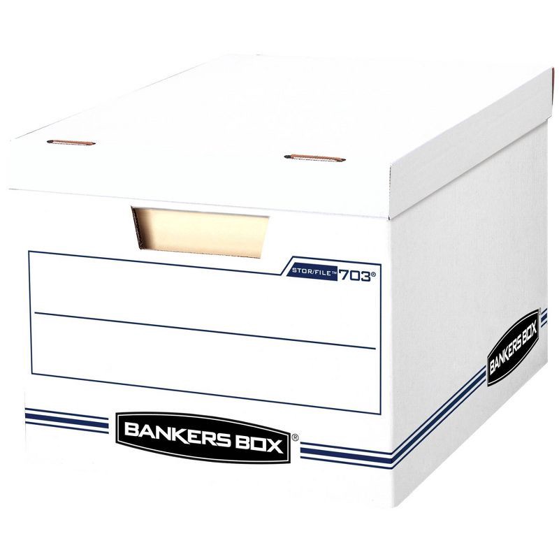 slide 2 of 3, Bankers Box Storage File Letter/Legal 12"x10"x15" 8pk White - Fellowes, 8 ct