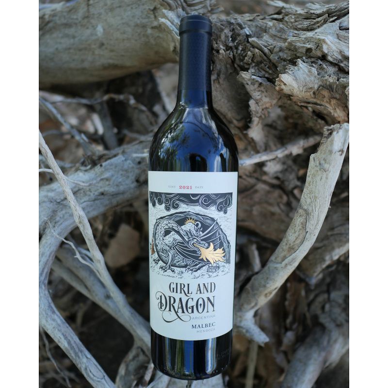 slide 4 of 4, Girl & Dragon The Girl & The Dragon Malbec Red Wine - 750ml Bottle, 750 ml