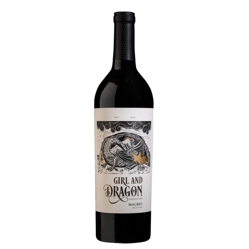 slide 1 of 4, Girl & Dragon The Girl & The Dragon Malbec Red Wine - 750ml Bottle, 750 ml