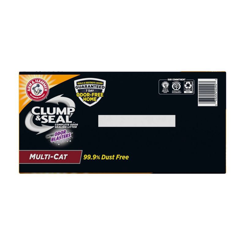 slide 12 of 13, Arm & Hammer Clump & Seal Multi-Cat Litter - 28lbs, 28 lb