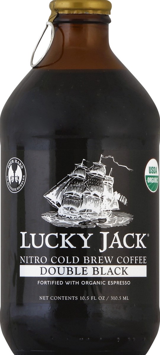 slide 4 of 4, Lucky Jack Double Black Nitro Cold Brew Coffee - 10.5 fl oz, 10.5 fl oz