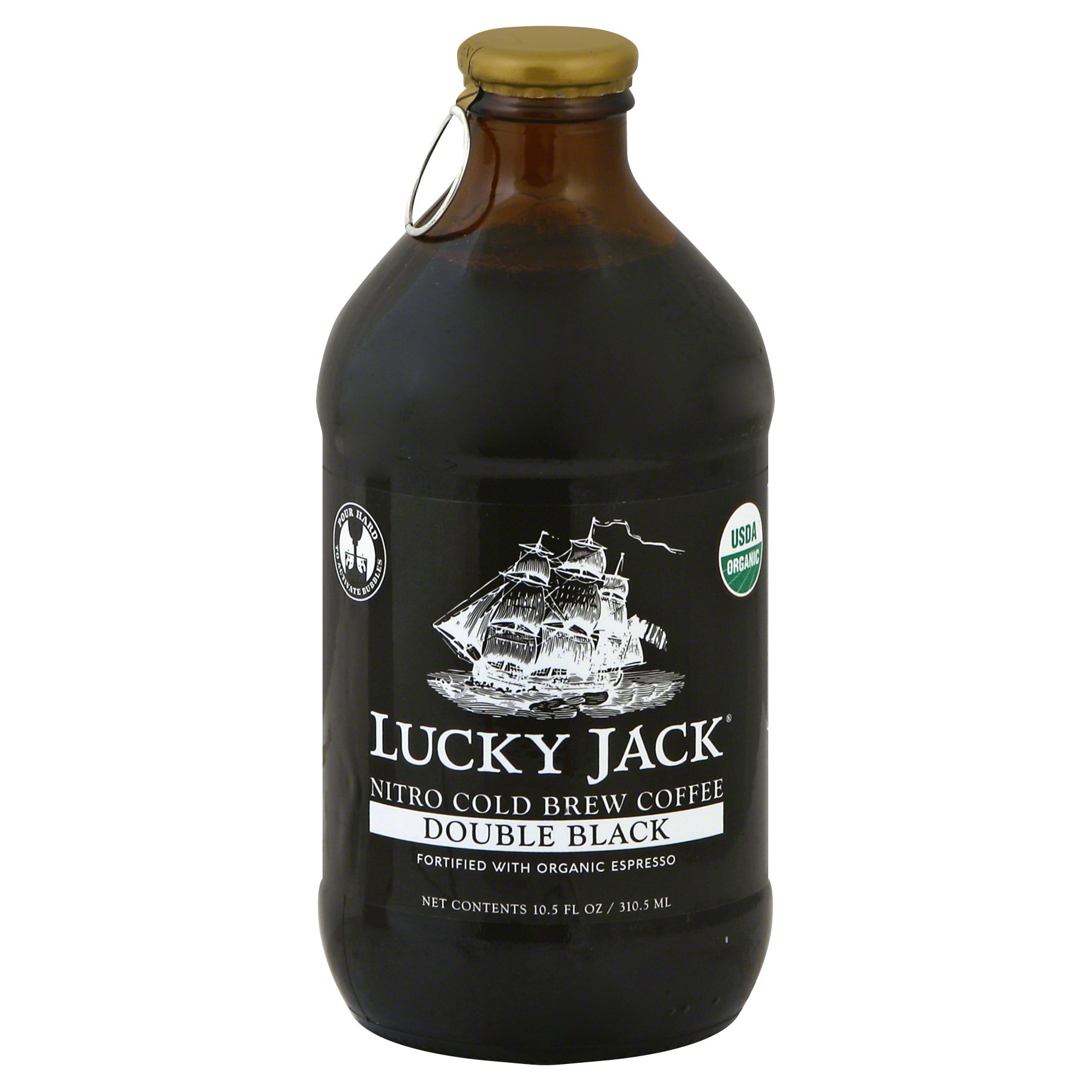 slide 1 of 4, Lucky Jack Double Black Nitro Cold Brew Coffee - 10.5 fl oz, 10.5 fl oz