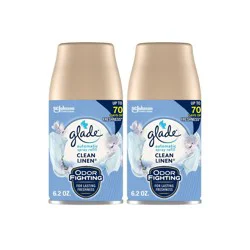 Glade Automatic Air Freshener Room Spray Scent Refills - Clean Linen - 6.2oz/2ct