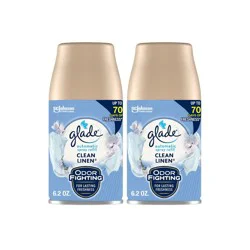 Glade Automatic Air Freshener Room Spray Scent Refills - Clean Linen - 6.2oz/2ct