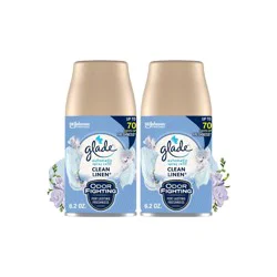 Glade Automatic Air Freshener Room Spray Scent Refills - Clean Linen - 6.2oz/2ct