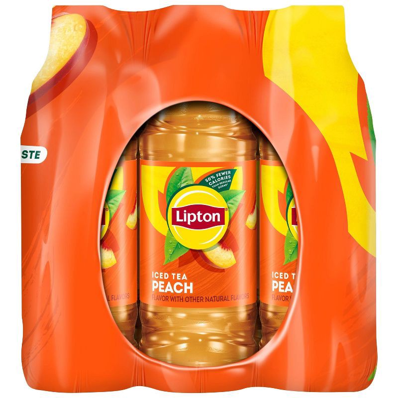 slide 2 of 3, Lipton RTD Lipton Peach Iced Tea - 12pk/16.9 fl oz Bottles, 12 ct; 16.9 fl oz