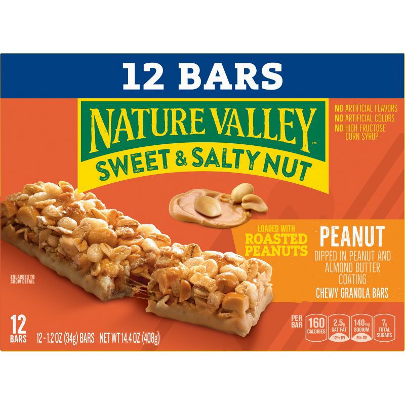slide 2 of 13, Nature Valley Sweet & Salty Nut Peanut Granola Bars - 12ct/14.4oz, 12 ct; 14.4 oz
